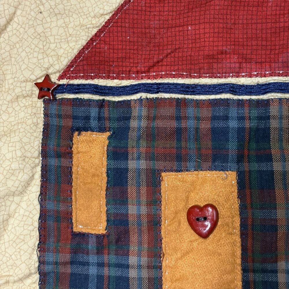 Primitive America Flag Banner USA Quilted Fabric Independence Day Liberty Retro - Picture 5 of 10